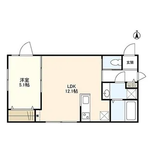 グリーンロード中目黒【1階】の間取り