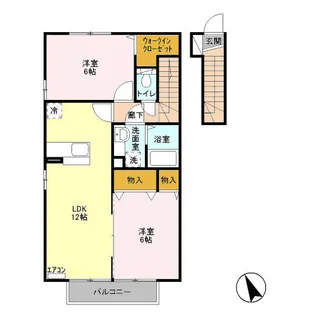 D-ROOM アズーリ【2階】の間取り