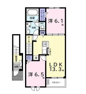 Bon Voyage【2階】の間取り