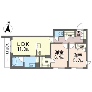 リネア【3階】の間取り