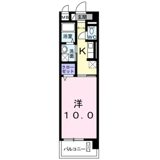シカタ シャンブレットI【7階】の間取り