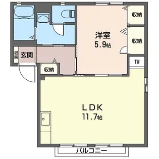 MKコーポ【1階】の間取り