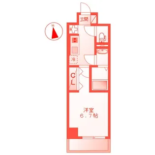 八景しお彩【6階】の間取り