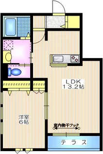 カスターニャ プラド【2階】の間取り