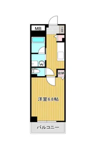ウッドマンクロダ【2階】の間取り