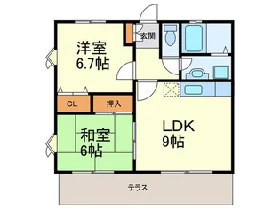 ティアラM2【1階】の間取り