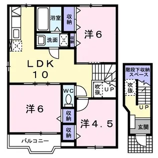 スカイフォー【2階】の間取り