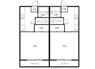 リバーサイドノワ【2階】の間取り