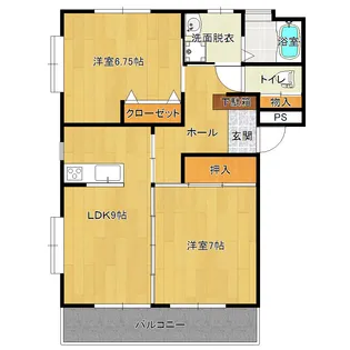 ウィスタリア B【1階】の間取り