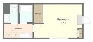 カーサビエント【1階】の間取り
