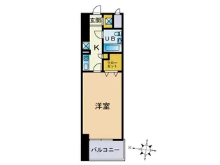 グランピア鍋島【6階】の間取り