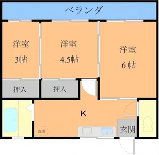 ピアン有明【1階】の間取り