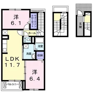 ヴィラ小柿【3階】の間取り