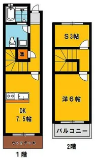 メゾンドHOJO【1階】の間取り