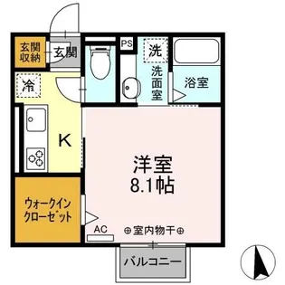 キートスマルカC棟【2階】の間取り