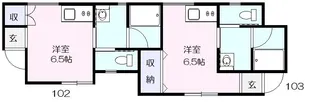 モンステラ【1階】の間取り