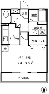 リヴェールNF小杉A【2階】の間取り