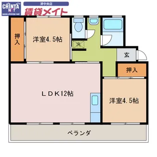 maisonCiero【2階】の間取り