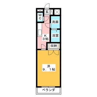 コーポ ブリリアント【1階】の間取り