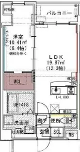 ZENITH BURGE【4階】の間取り