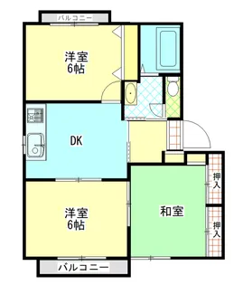 フォーレス若宮【2階】の間取り