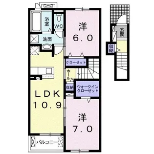プラーンドルVI【2階】の間取り