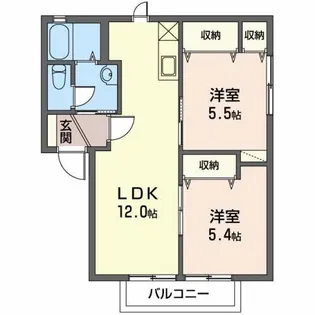 ハイタウン日の出【2階】の間取り
