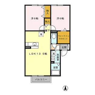 エトワール【2階】の間取り