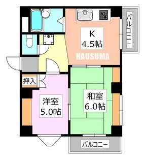 メゾン西ヶ原【4階】の間取り