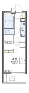 レオパレスアプロス【1階】の間取り