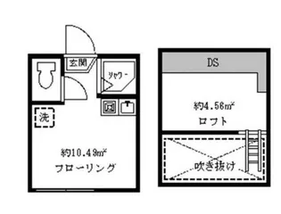フェリスワンダー【1階】の間取り