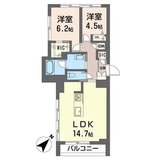 ミライザ桜丘【2階】の間取り