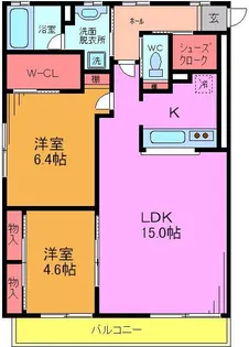 ライヴス行徳【3階】の間取り