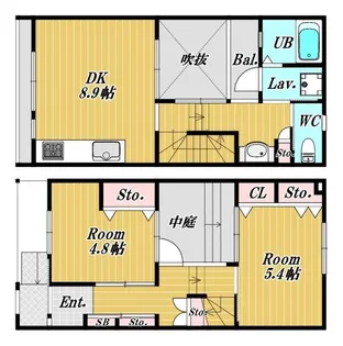 花てらす【1階】の間取り