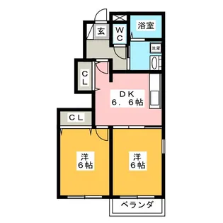 ウィステリア II【1階】の間取り