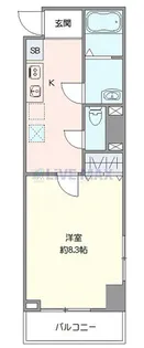アンプルールベトン相武台【7階】の間取り