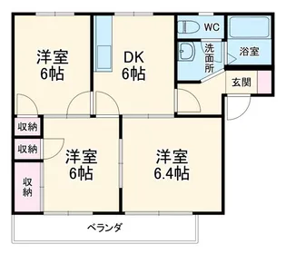 ドミール・エージェント【2階】の間取り