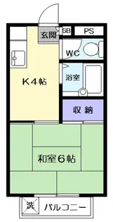 コーポジェム【2階】の間取り