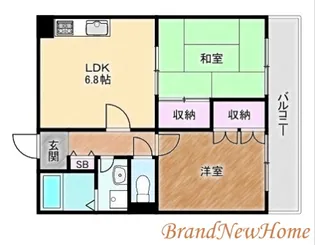 コート上野芝【3階】の間取り