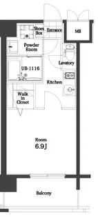 エンクレスト天神MODE【7階】の間取り