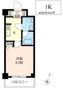 LaSante品川シーサイドII【4階】の間取り