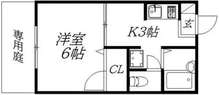 エミネンス静大北【1階】の間取り