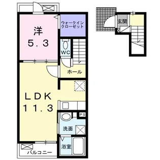 ライズ・トミヤ【2階】の間取り