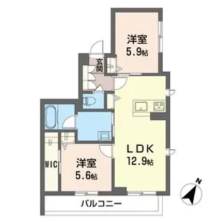ベレオ姉崎東【3階】の間取り