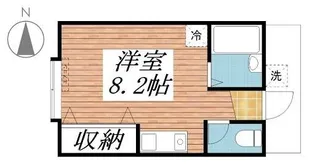 コーポ葵【1階】の間取り
