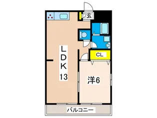 ルミエ-ル【1階】の間取り