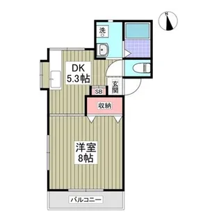 キセハイツ【2階】の間取り