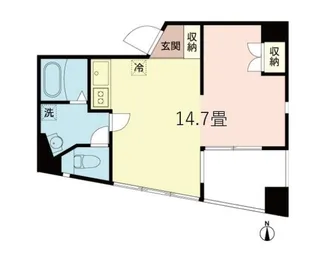 コア大井町【6階】の間取り