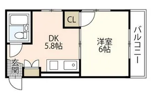 サンライズ広島(竹屋町)【5階】の間取り