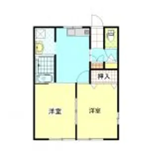 ハイツ清水J棟【2階】の間取り